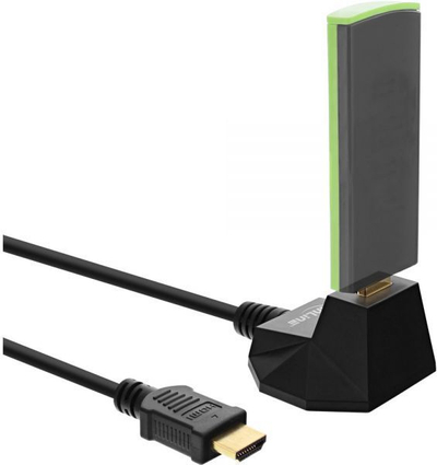 Kabëll zgjatues HDMI InLine HDMI Station, 1m, me internet nëpërmjet HDMI, i zi