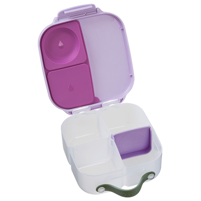 Kuti snack për fëmijë b.box Mini Snack Box, me 2 ndarje, mbyllje hermetike, rozë blush crush