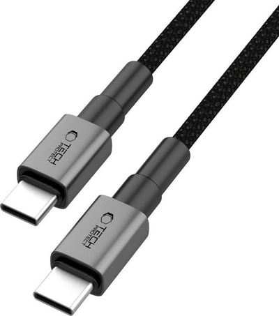 Kabllo USB-C Tech-Protect Ultraboost DNA, PD 100W 5A, 25cm, gri metal