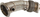 Downpipe TurboWorks për BMW F80 F82 F83 M3 M4 S55, çelik inox, me mburojë termike
