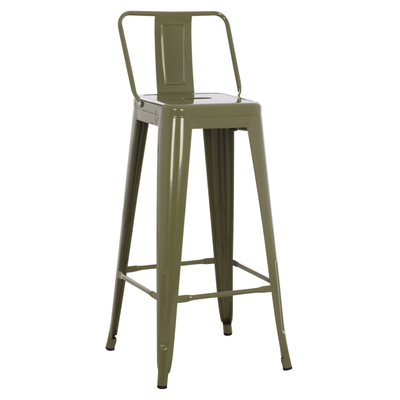 Stol bari me mbështetëse Melita-Pro 42x42x100Hcm (HM8643.43), gjelbër
