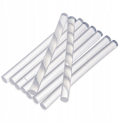 Shkopinj silikoni Orion, 0.7 cm, 10 cm, transparent, set 10 copë