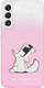 Kapak telefoni Karl Lagerfeld KLHCS22MCFNRCPI Choupette Eat, Samsung Galaxy S22+, hardcase, rozë