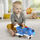 Aeroplan lodër Fisher Price Little People Travel Together, me drita edhe me tinguj, me 2 figura, blu