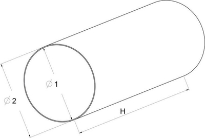 Tub ventilimi Awenta EKO125 05, Ø125mm, gjatësi 0.5m, i bardhë