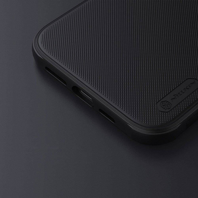 Kapak telefoni Nillkin Super Frosted Pro Magnetic, për iPhone 12 Pro Max 6.7", magnetik, i zi