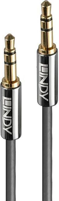 Kabëll audio Lindy, Jack 3.5mm në Jack 3.5mm, 2m, argjendtë