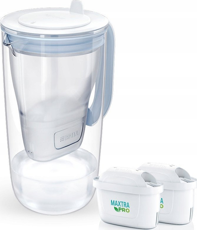Ibrik filtri uji Brita Glass Model One, 2.5L, qelq, transparent