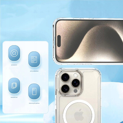 Kapak telefoni MagSafe Clear Corner Case për iPhone 16 Plus, transparent