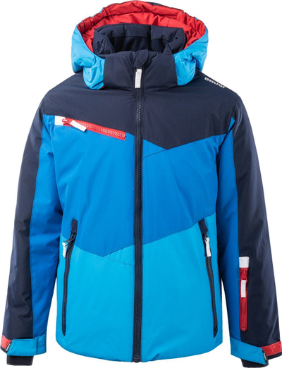 Xhaket ski për kalamaj Brugi 1AM2 JR, që s’e kap uji 5000 mm, me kapuç që hiqet, blu