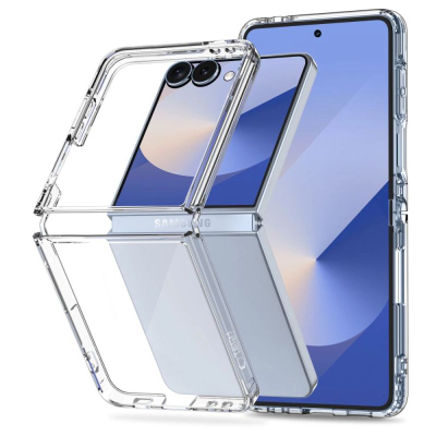 Mbrojtëse telefoni Tech-Protect Flexair Hybrid Galaxy Z Flip 7, transparente, kundër goditjeve