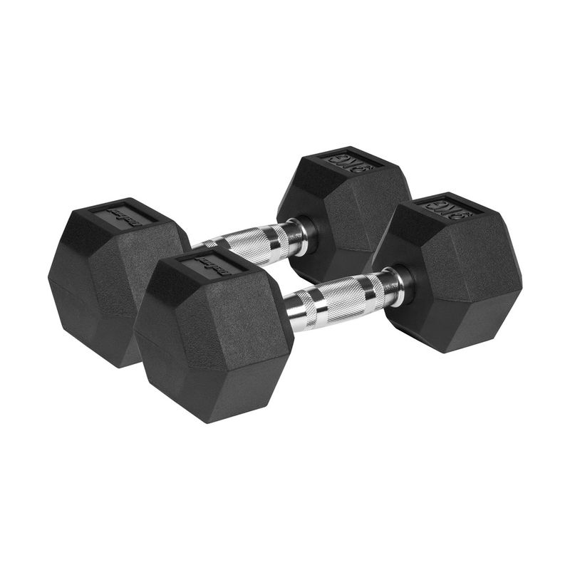 Hantela Rebel Active HEX, set 2x9kg, gize, të zeza