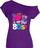 Bluzë për goca “I Love The 80s”, retro, me njënë shpatull zbuluar, rozë
