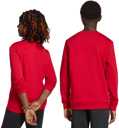 Bluza për kalamaj Adidas Entrada 22, pambuk poliester, e kuqe