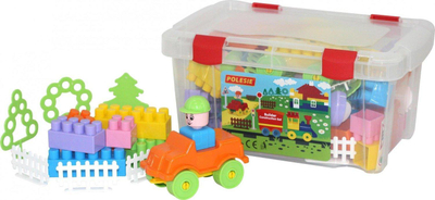 Set blloqesh ndërtimi Polesie Blocks Builder 50472, 71 copa, shumëngjyrësh