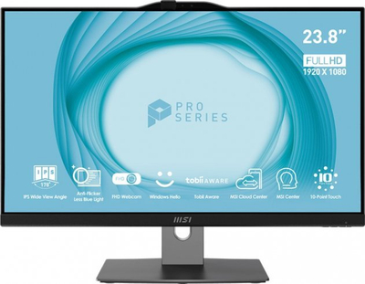 Kompjuter AIO MSI PRO AP243TP 12M-068XEU, 23.8", Intel Core i5-12400, 512GB SSD, i zi