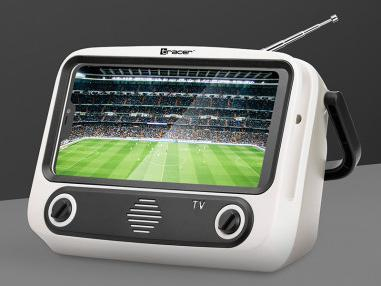 Mbajtëse telefoni Tracer TV79, bokës Bluetooth 5W, 1200mAh, retro, e zezë