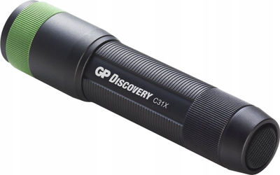 Elektrik dore GP Discovery GPDISFLC31XBK479, 100 lm, 7 orë, alumin, e zezë