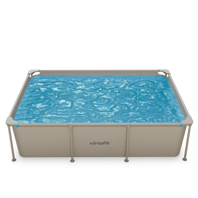 Pishinë me kornizë VirtuFit Rectangular Pool, 260 x 180 x 66 cm, me pompë filtri, bezhë