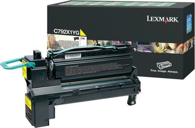 Toner Lexmark C792X1YG, ekstra kapacitet, 20000 faqe, i verdhë