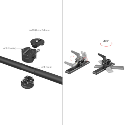 Mbajtës SmallRig për kontroll pa tela për DJI RS2/RS3 Pro