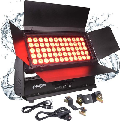 Транспортен куфер Evolights Case, за 4 LED Wall Washer, со тркала, црн