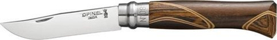 Thikë xhepi Opinel Chaperon No.8, çelik inoks, dorezë druri, me kuti