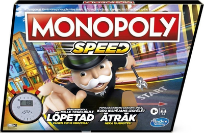 Lojë tavoline Hasbro Monopoly Speed, version i shpejtë, 7+, shumëngjyrëshe