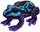 Lodër pelushi Beppe Blue Frog, 13cm, blu