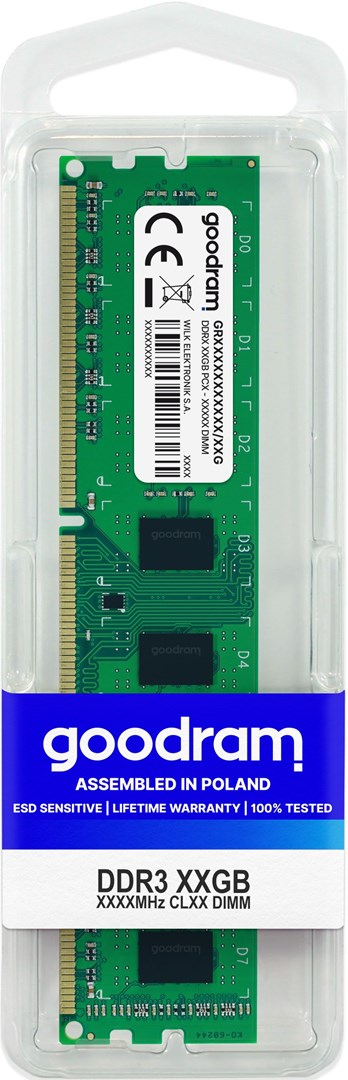 Memorie GOODRAM, 4GB, DDR3, 1600MHz