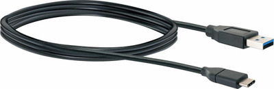Kabllo USB Schwaiger CK3141, USB A në USB C, 1 m, e zezë