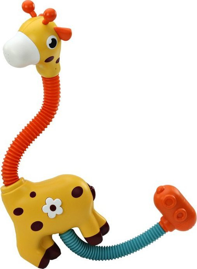 Lодка за бања Yellow Giraffe, фонтана за вода, за деца, жолта