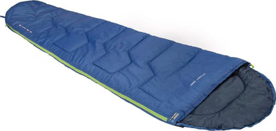 Thes fjetje High Peak Action 250 mummy, për 2 sezone, 190 cm, blu
