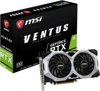 Kartë grafike MSI GeForce RTX 2060 Ventus GP OC (RTX 2060 VENTUS GP OC), 6GB, GDDR6 