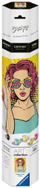 Сет за сликање по броеви Ravensburger CreArt Lady in Pink PopArt, платно 30 x 40cm, за возрасни