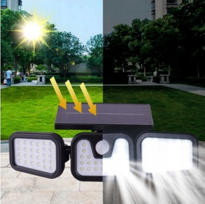Lampë diellore rrugore LED, 100W, IP65 6000K, e zezë