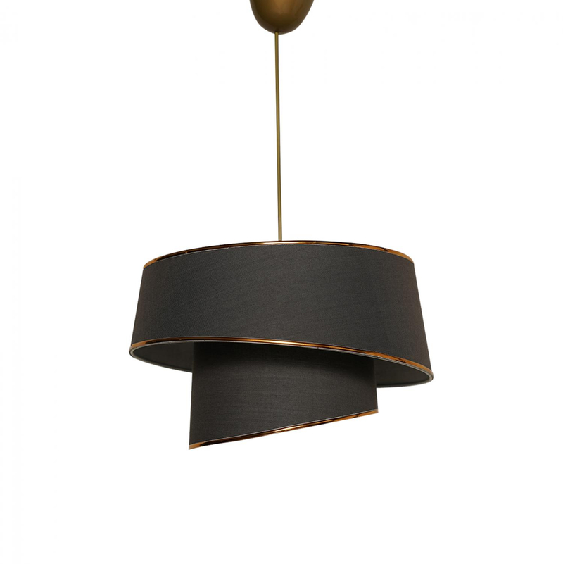 Llambë tavani metal+pëlhurë Ø32×70 cm (HM7356.02)