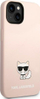 Mbulesë telefoni Karl Lagerfeld Silicone Choupette Body për iPhone 14 Plus 6.7", hardcase, rozë e çelët