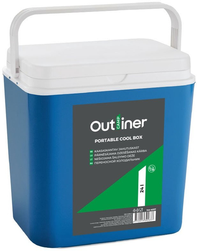 Kuti ftohëse Outliner Camp, 24L, plastike, blu e bardhë