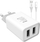 Karikues muri VIVAX AC, 2x USB 5V 2.1A, kabllo USB Type C, i bardhë