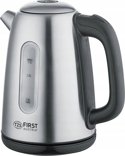Ibrik elektrik First Austria FA-5409-6, 1.7L, metal, argjend