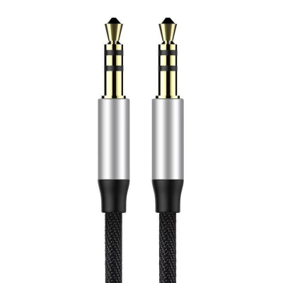 Kabllo audio Baseus Yiven M30, Jack 3.5mm në Jack 3.5mm, 1m, i zi