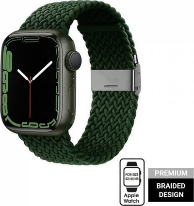 Rrip ore Crong Wave Band për Apple Watch 42/44/45 mm, i endur, jeshil
