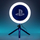 Dritë unazore streaming Paladone PlayStation, 10" LED, tripod, blu e bardhë