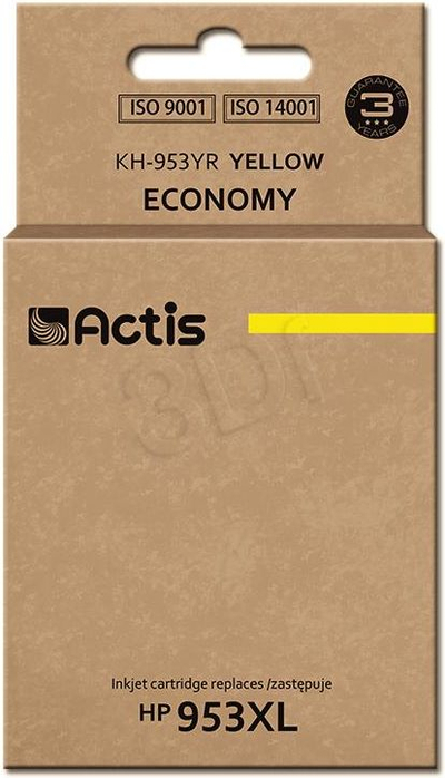 Patronë boje Actis KH-953YR, zëvendësim HP 953XL, e verdhë
