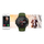 Smartwatch Giewont GW430-3, ekran me ngjyra, i papërshkueshëm nga uji, jeshil