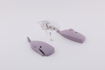 Lodër edukative HalfToys Sperm Whale HOS005, puzzle 3D me magnet, 5 pjesë, lejla