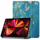 Mbulesë tablet iLike Tri-Fold Eco-Leather Sakura, Galaxy Tab S9 11", qëndrim, shumëngjyrëshe