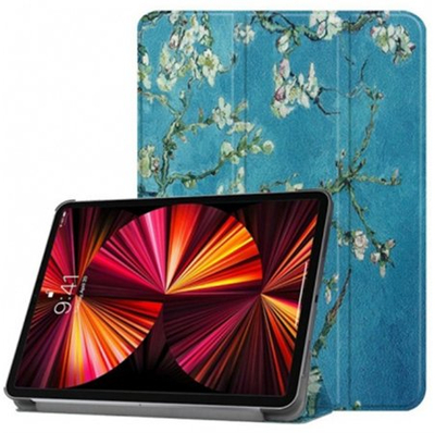 Mbulesë tablet iLike Tri-Fold Eco-Leather Sakura, Galaxy Tab S9 11", qëndrim, shumëngjyrëshe