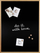 Tabla magnetike Zeller Chalkboard, 80 x 60 cm, plastike, e zezë